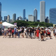 The line for Chicago’s Dog House at a festival in Chicago’s Grant Park.